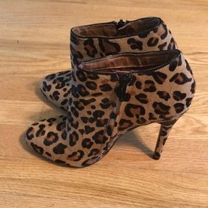 Aldo leopard print booties